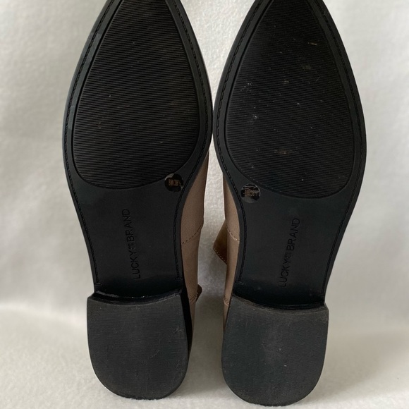 Lucky Brand Taupe Size 8M Nubuck Leather Booties - Picture 16 of 16